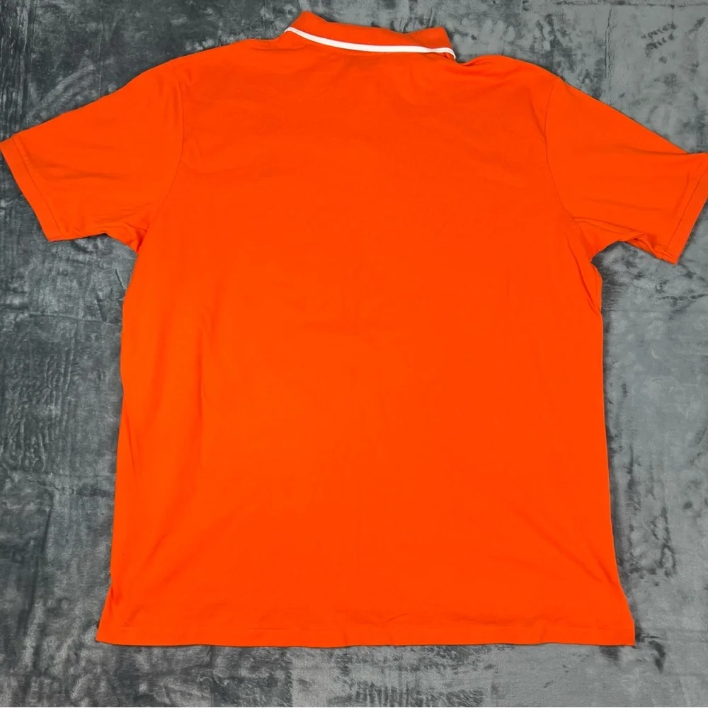 Polo Bear Ralph Lauren NWT 3XLT Orange Cotton Short Sleeve Men's Polo‎ Shirt New